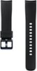 Samsung - Silicone Watch Band for Galaxy Watch 42mm, Active, and Active 2 - Onyx Black-Angle_Standard