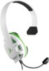 Turtle Beach - Recon Chat Wired Chat Headset for Xbox Series X|S, Xbox One, PS5, PS4, PS4 Pro, PC & Mobile - White/Green-Front_Standard