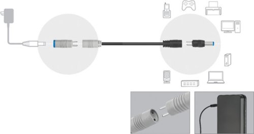 Insignia™ 6' Extension DC Cable Kit - Black WHERE TO BUY