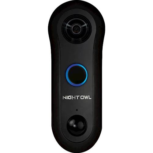  Night Owl - Smart Wi-Fi Video Doorbell - Wired - Black