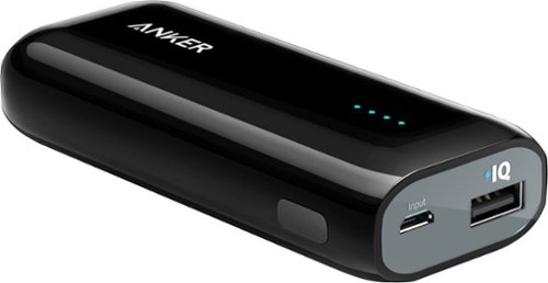 Anker - Astro 5200 mAh Portable Charger for Most USB-Enabled Devices - Black
