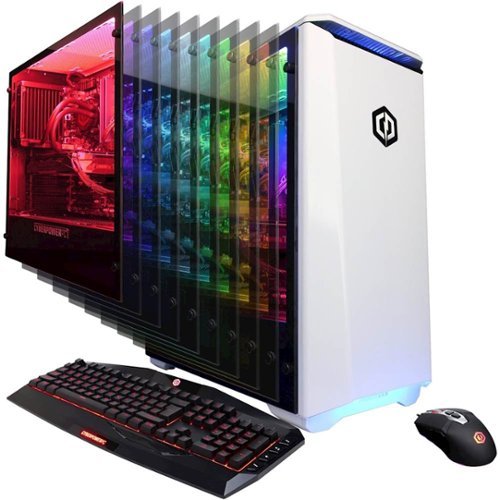 CyberPowerPC - Gamer Supreme Desktop - AMD Ryzen 7-Series - 32GB Memory - NVIDIA GeForce RTX 2080 - 2TB Hard Drive + 240GB SSD - White-Front_Standard 