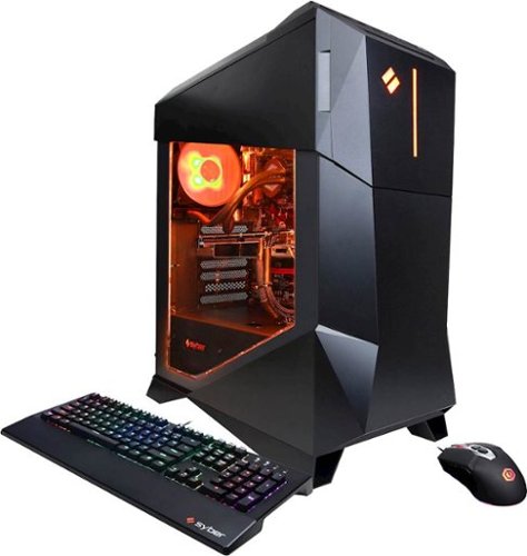 CyberPowerPC - Syber Domino series Desktop - Intel Core i3 - 8GB Memory - NVIDIA GeForce GTX 1060 - 1TB Hard Drive - Black-Front_Standard 
