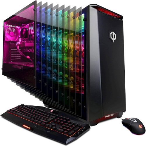 CyberPowerPC - Gaming Desktop - AMD Ryzen 5 2600X - 16GB Memory - NVIDIA GeForce RTX 2070 - 2TB HDD + 240GB SSD - Black-Front_Standard 