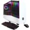 CyberPowerPC - Gaming Desktop - Intel Core i7-9700K - 16GB Memory - AMD Radeon RX 580 - 1TB HDD + 240GB SSD - White-Front_Standard