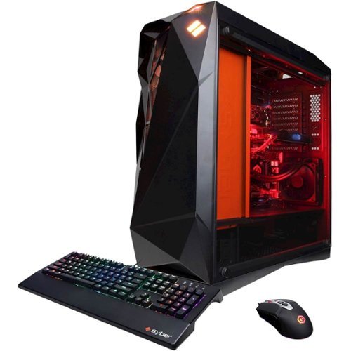 CyberPowerPC - Gaming Desktop - Intel Core i9-9900K - 32GB Memory - NVIDIA GeForce RTX 2080 Ti - 3TB HDD + 1TB SSD - Black-Front_Standard 