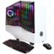 CyberPowerPC - Gaming Desktop - Intel Core i7-8700K - 32GB Memory - NVIDIA RTX 2070 - 2TB HDD + 480GB SSD - White-Front_Standard