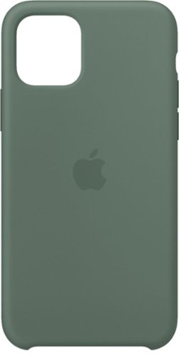 Apple - iPhone 11 Pro Silicone Case - Pine Green-Front_Standard 