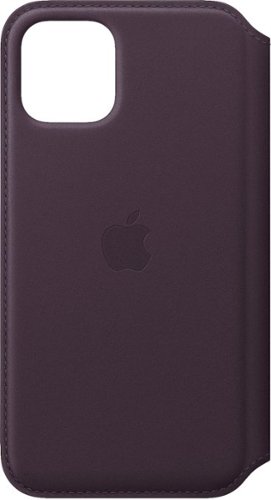 Apple - iPhone 11 Pro Leather Folio - Aubergine