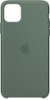 Apple - iPhone 11 Pro Max Silicone Case - Pine Green-Front_Standard