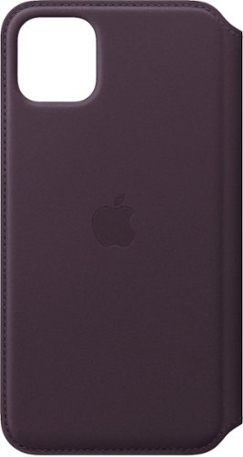 Apple - iPhone 11 Pro Max Leather Folio - Aubergine