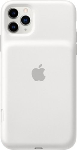 Apple - iPhone 11 Pro Max Smart Battery Case - White-Front_Standard 