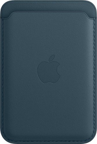 Apple - iPhone® Leather Wallet with MagSafe - Baltic Blue