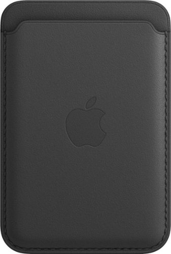 Apple - iPhone® Leather Wallet with MagSafe - Black