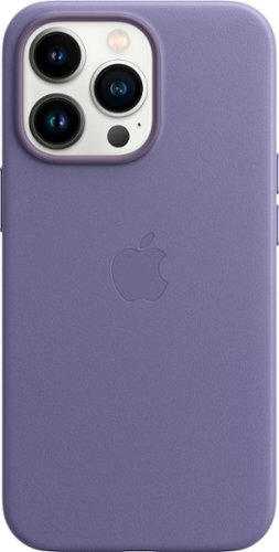 Apple - iPhone 13 Pro Leather Case with MagSafe - Wisteria-Front_Standard 
