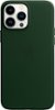Apple - iPhone 13 Pro Max Leather Case with MagSafe - Sequoia Green-Front_Standard