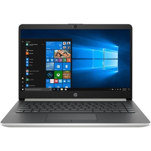 HP - 14" Laptop - Intel Core i3 - 4GB Memory - 128GB Solid State Drive - Ash Silver Keyboard Frame, Natural Silver-Front_Standard 