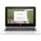 HP - 2-in-1 11.6" Touch-Screen Chromebook - Intel Celeron - 4GB Memory - 64GB eMMC Flash Memory - Snow White-Front_Standard 