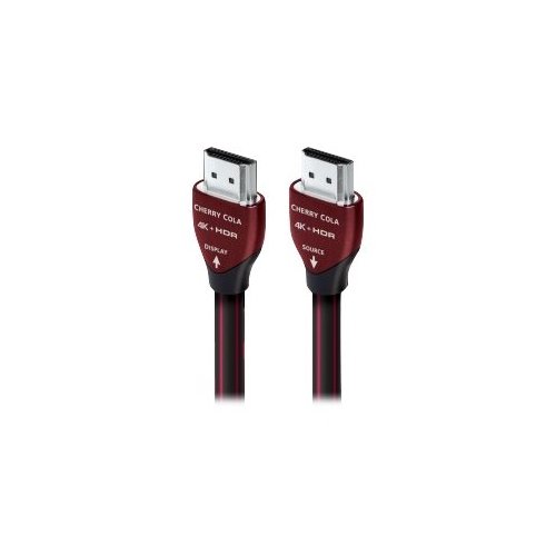 AudioQuest - Cherry Cola 16.4' Active Optical 18Gbps HDMI Cable - Black/Red