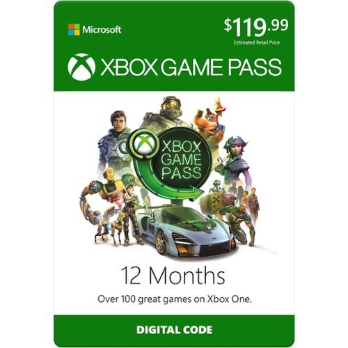  Microsoft - Xbox Game Pass - 12-Month Digital Code [Digital]