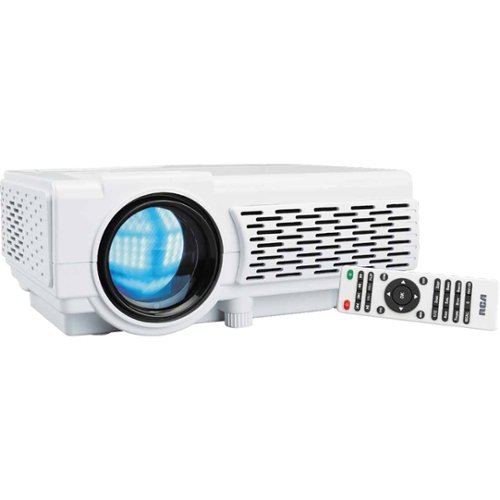 RCA - RPJ116 WVGA LCD Projector - White-Front_Standard 