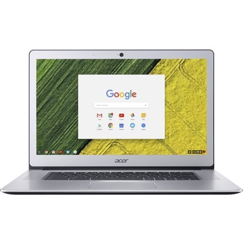 Acer - 15.6" Refurbished Touch-Screen Chromebook - Intel Celeron - 4GB Memory - 32GB eMMC Flash Memory - Pure Silver