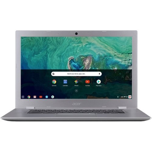 Acer - 15.6" Refurbished Touch-Screen Chromebook - Intel Celeron - 4GB Memory - 32GB eMMC Flash Memory - Silver-Front_Standard 