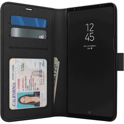 Skech Polo Book Case for Samsung Galaxy Note9 - Black WORLDWIDE DELIVERY