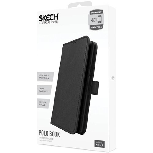 Skech Polo Book Case for Samsung Galaxy Note9 - Black BUY IN EUROPE