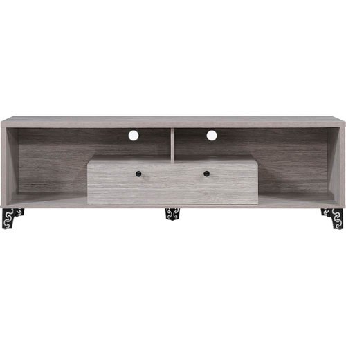 Noble House - Coosa TV Cabinet for Most TVs Up to 64" - Gray Oak-Front_Standard 