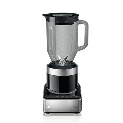 Braun - PureMix 3-Speed Blender - Stainless Steel/Black-Front_Standard 