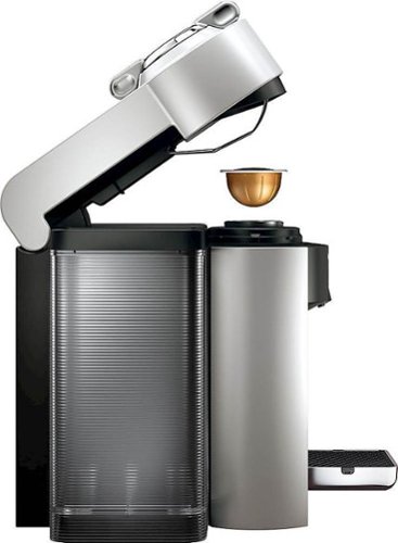 Nespresso - DeLonghi VertuoLine Evoluo Coffee Maker and Espresso Machine with Aeroccino Milk Frother and Centrifusion technology - Silver