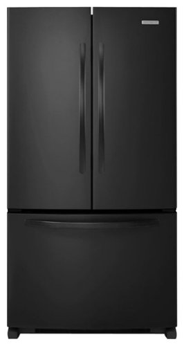  KitchenAid - 19.6 Cu. Ft. Counter-Depth French Door Refrigerator - Black