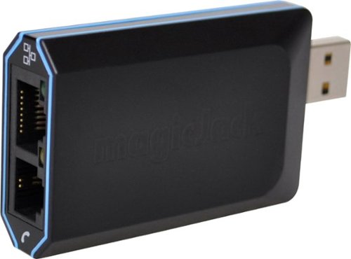 MagicJack HOME VoIP Telephone Adapter with 12 Months of Service - Black WHERE TO BUY