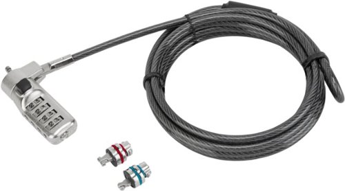 Targus - DEFCON 3-in-1 Universal Cable Lock - Black