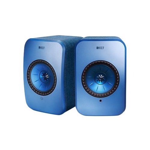 KEF - LSX Hi-Res Wireless Speakers - Blue-Front_Standard 