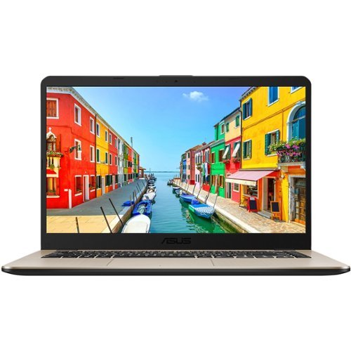 ASUS - VivoBook 15 15.6" Laptop - AMD Ryzen 5 - 8GB Memory - AMD Radeon RX Vega 8 - 256GB Solid State Drive - Metal Gold-Front_Standard 