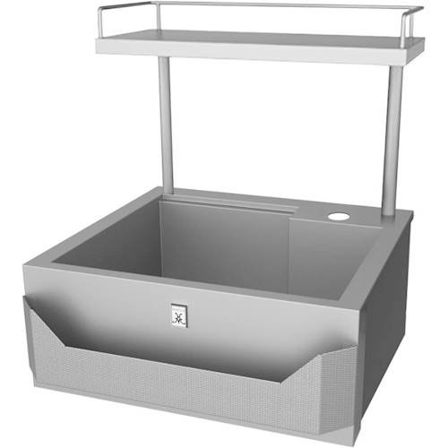 Hestan - 30" Outdoor Insulated Sink - Stainless Steel-Left_Standard 
