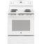 GE - 5.3 Cu. Ft. Freestanding Electric Range with Self-Cleaning and Sensi-temp Technology - White-Front_Standard