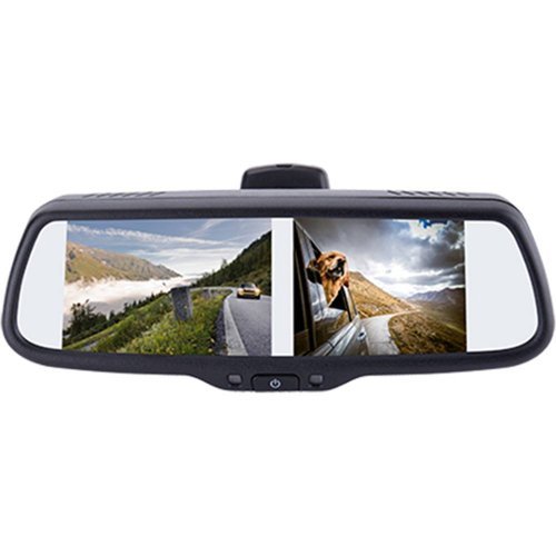 EchoMaster - 7.3” Rear-View Mirror Monitor with Parking Lines - Black
