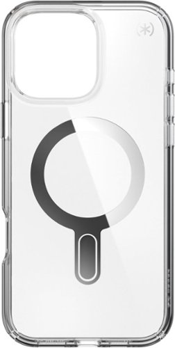 Speck Presidio Perfect Clear ClickLock Case with MagSafe for Apple iPhone 16 Pro Max - Clear/Chrome INTERNATIONAL SHIPPING