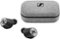 Sennheiser - MOMENTUM True Wireless Earbud Headphones - Silver/Black-Front_Standard