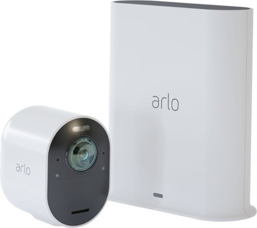  Arlo - Ultra Indoor/Outdoor Wire Free 4K HDR Security Camera System - White
