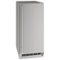U-Line - 15" 55-lb Clear Ice Machine - Stainless Steel-Front_Standard