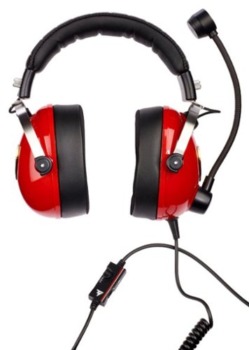 Thrustmaster - T.Racing Scuderia Ferrari Edition Wired Stereo Gaming Headset - Black-Front_Standard 