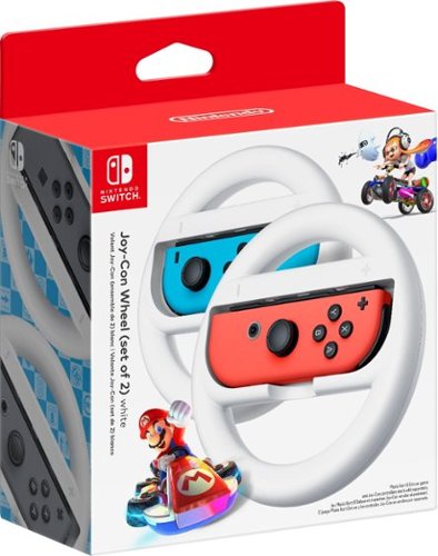  Joy-Con Wireless Wheel (set of 2) for Nintendo Switch - White