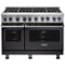 Viking - Self-Cleaning Freestanding Double Oven Dual Fuel Convection Range - Graphite Gray-Front_Standard