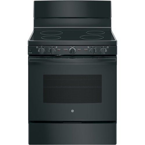 GE - 5.0 Cu. Ft. Self-Cleaning Freestanding Electric Range - Black