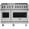 Viking - VGR Freestanding 7-Series Gas 48"W Range - Stainless Steel-Front_Standard