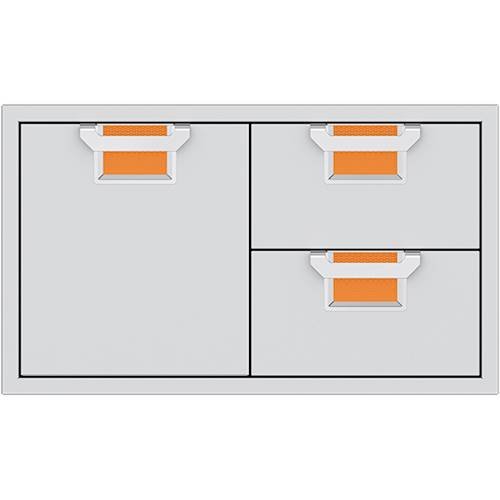 Hestan - Aspire AESDR Series 36" Double Drawer and Storage Door Combination - Citra
